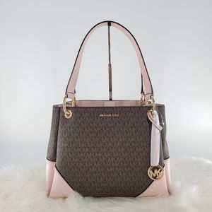 Michael Kors Nicole Large Tote Powder Blush